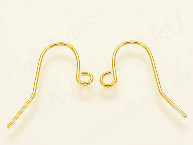 (СКИДКИ!!!) Швензы-крючки №013 20*12*0,6мм золотистые (Iron) (10 пар)