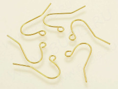 (СКИДКИ!!!) Швензы-крючки №013 20*12*0,6мм золотистые (Iron) (10 пар)