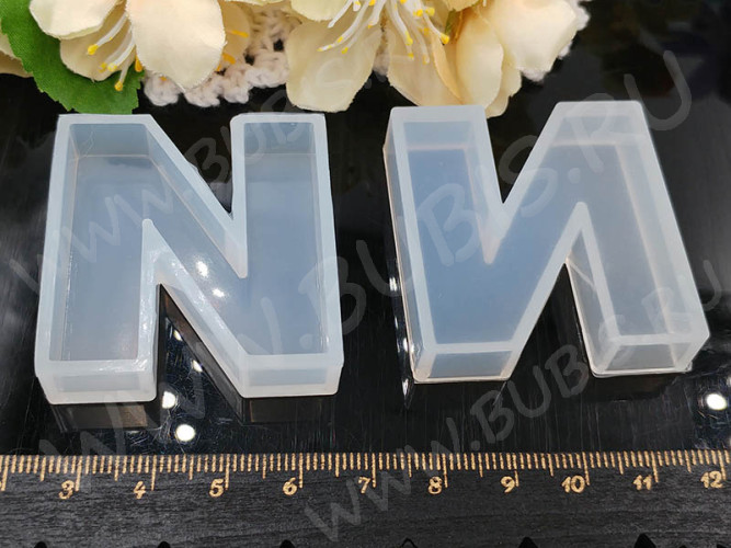 Молд 173 для эпоксидной смолы 43*40*10мм Буква N (силикон)