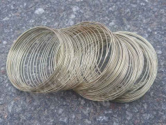 Мемори проволока - пружина - основа для браслета 65*0,8мм латунь (10 витков)