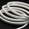 Купить Шнур кожаный 49 кожзам полоска 2,7*1,5мм белый (1м) с доставкой по России