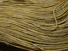 Вощёный х/б шнур 1мм оливковый (5м)