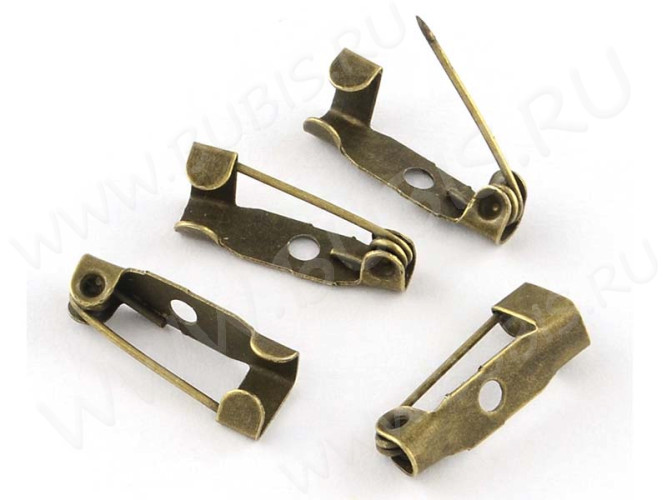 (СКИДКИ!!!) Основа (заготовка) для броши №21 Булавка 1 отверстие 15*5*5мм античная бронза (Iron) (10шт.)