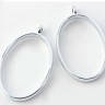Подвеска Рамка 01 овал 39*24*5,8мм матовая серебристая (литьё) Купить Подвеска Рамка 01 овал 39*24*5,8мм матовая серебристая (литьё) с доставкой по России
