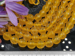 Бусина округлая ГРАНЁНАЯ 10мм Халцедон тонир. медовый (камни)