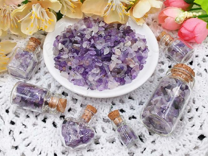 Бутылочка 21 с пробкой 2мл 27*15*15мм прозрачная (стекло)