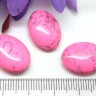 Купить Бусина каменная Овал 74 27*20*8мм Говлит яр.розовый пресс. (камни) с доставкой по России