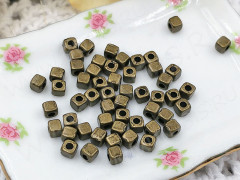 Бусина 199 Кубик маленький 3*3*3мм античная бронза (литьё) (20шт.)