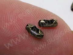 (СКИДКИ!!!) Замочек Фиксатор для шариковой цепочки 04 (для цепочки 1-1,5мм) 5*2*2мм античная бронза (Iron) (100шт.)