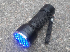 УФ лампа 07 9Вт 21 LED фонарик 10*3,6см чёрный (инструменты для смолы)