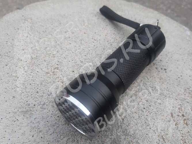 УФ лампа 07 9Вт 21 LED фонарик 10*3,6см чёрный (инструменты для смолы)