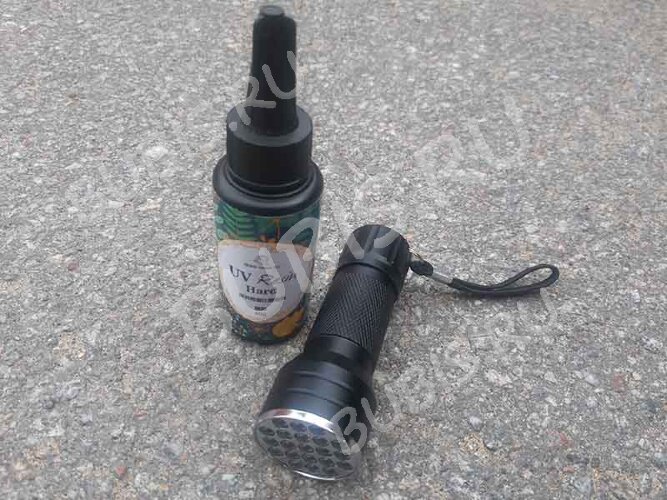 УФ лампа 07 9Вт 21 LED фонарик 10*3,6см чёрный (инструменты для смолы)