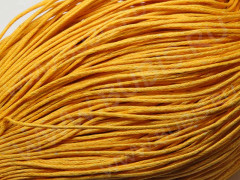 Вощёный х/б шнур 1мм св.оранжевый (5м)