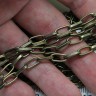 Купить Цепочка I106 с простым плетением звено 10*4,5мм античная бронза (Iron) (50см) с доставкой по России