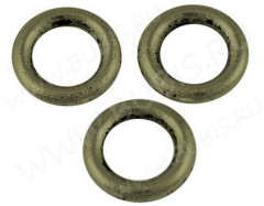 (СКИДКИ!!!) Кольцо декоративное 12 простое маленькое 8*8*1,5мм античная бронза (литьё) (10шт.)