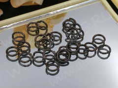 Колечки обычные толстые 5*0,8мм античная бронза (Brass) (50шт.)