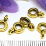 Купить (СКИДКИ!!!) Бусина с петлёй 031 Бейл плоский 9,7*6,5*1,9мм античное золото (литьё) (10шт.) с доставкой по России