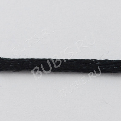 Шёлковый шнур 01 2мм темно-коричневый (1м)