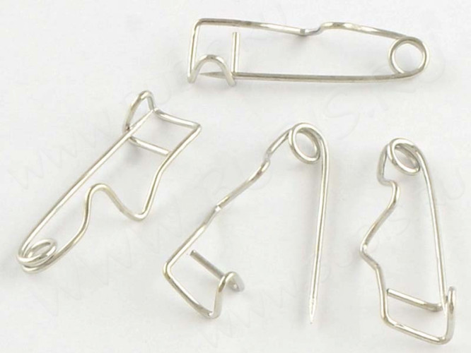 Основа (заготовка) для броши №95 булавка 23*9,5*2мм цвет платины (Iron) (10шт.)