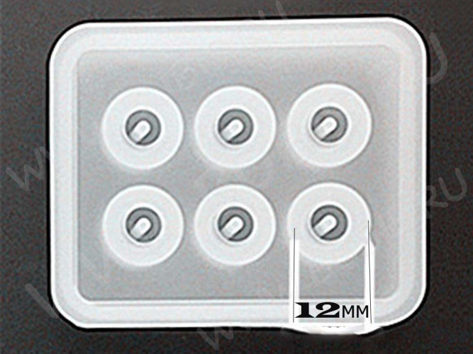 Молд 039 для эпоксидной смолы Бусина Шар 12мм (силикон)