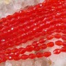 (ОПТ) Бусина Капля гранёная 6*4*4мм красная прозрачная (имитация Сваровски) (НИТЬ) Купить (ОПТ) Бусина Капля гранёная 6*4*4мм красная прозрачная (имитация Сваровски) (НИТЬ) с доставкой по России