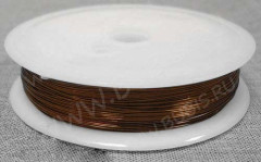 Проволока медная 04 толщина 0,4мм коричневая (Copper) (10м)