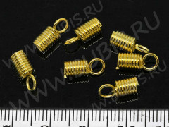 Концевик 013 пружинка 9,5*4,5*3,5мм золотистая (Iron) (20шт.)