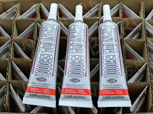 Клей 26 ювелирный E6000 25мл с металлическим носиком и крышкой-иглой (инструменты для бижутерии)