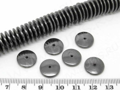 Бусина каменная Диск 02 12,5*12,5*2,5мм Гематит (камни) (10шт.)