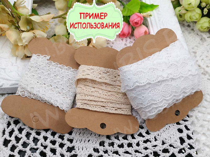 Катушка 05 ретро плоская без рисунка 100*78*0,4мм св.коричневая (крафт картон) (упаковка и хранение)