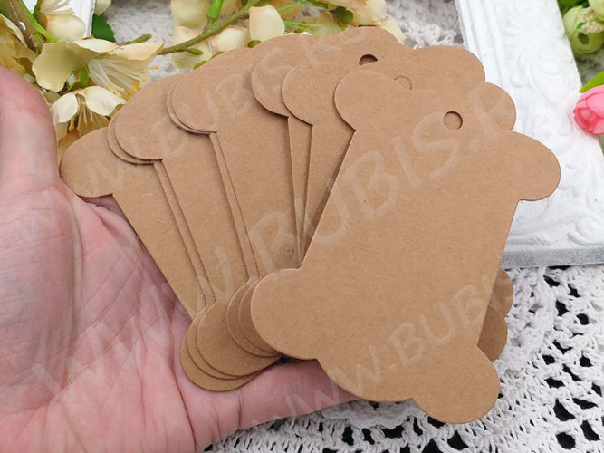 Катушка 05 ретро плоская без рисунка 100*78*0,4мм св.коричневая (крафт картон) (упаковка и хранение)