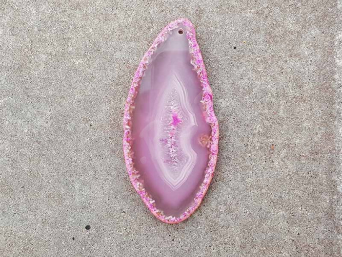 Кулон 1118 Срез Агата 80*36*4мм (камни)