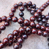Купить (ОПТ) Бусина округлая 14мм Гранат пресс. (камни) (НИТЬ) с доставкой по России