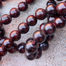 Купить (ОПТ) Бусина округлая 14мм Гранат пресс. (камни) (НИТЬ) с доставкой по России
