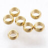Зажимные бусины 23-G рондели округлые 2*1мм Real Gold Plated 18k золотистые (Хирургическая сталь) (20шт) Купить Зажимные бусины 23-G рондели округлые 2*1мм Real Gold Plated 18k золотистые (Хирургическая сталь) (20шт) с доставкой по России