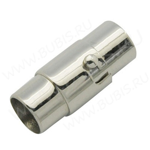 Магнитный замочек №38 слайдер лифт для вклеивания 2,9мм 17*5,5мм цвет платины (Хирургическая сталь)