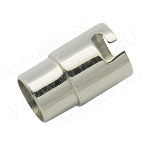 Магнитный замочек №38 слайдер лифт для вклеивания 2,9мм 17*5,5мм цвет платины (Хирургическая сталь)