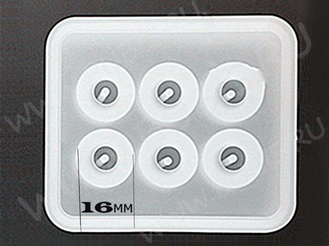 Молд 040 для эпоксидной смолы Бусина Шар 16мм (силикон)