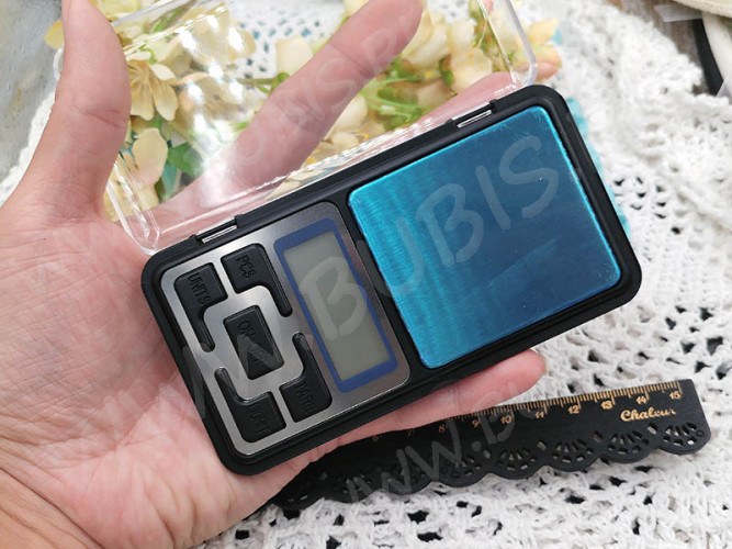 Весы 03 мини ювелирные карманные 0,01г до 200г 12*6,5*2см чёрные (инструменты для бижутерии)