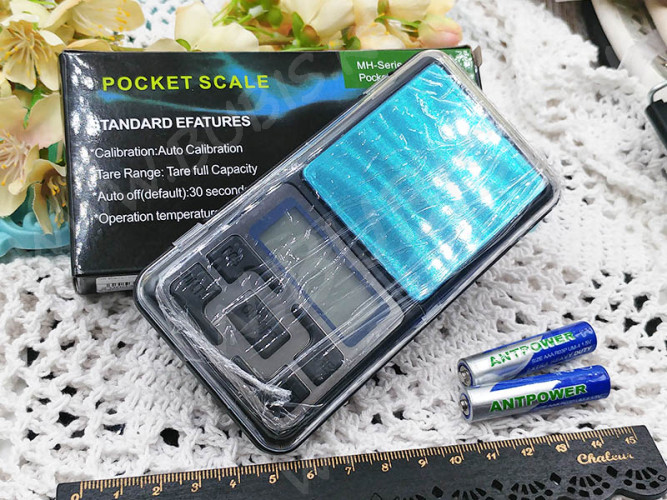 Весы 03 мини ювелирные карманные 0,01г до 200г 12*6,5*2см чёрные (инструменты для бижутерии)