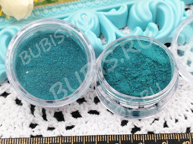 Перламутровый пигмент (mica) Bubis Crafts морская волна бирюзовый (красители)