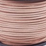 Купить Замшевый шнур 04 плоский 4*1,4мм светло-коричнево-розовый (1м) с доставкой по России