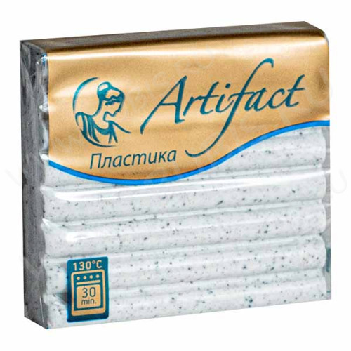 Полимерная глина Артефакт 801 Снежный мрамор 56г.