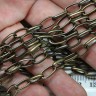 Купить Цепочка I107 с простым плетением звено 11*6мм античная бронза (Iron) (1м) с доставкой по России