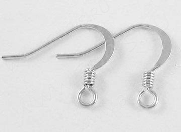 (СКИДКИ!!!) Швензы-крючки №004 с пружинкой 16*16мм цвет платины, без никеля (Brass) (10 пар)