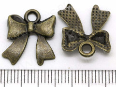 Подвеска Бантик 03 18*16*3,2мм античная бронза (литьё)