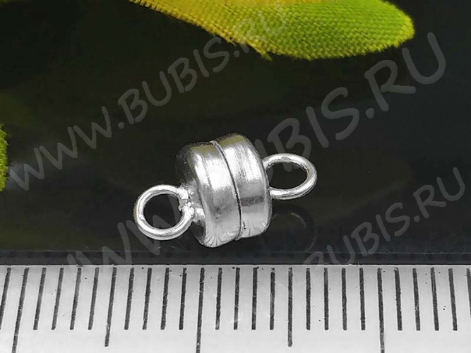 Магнитный замочек №44 10,5*6*6мм серебристый (Brass)