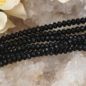 (ОПТ) Бусина каменная Рондель 17 ГРАНЁНЫЙ 4*4*2,5мм Агат чёрный натуральный (камни) (НИТЬ) Купить (ОПТ) Бусина каменная Рондель 17 ГРАНЁНЫЙ 4*4*2,5мм Агат чёрный натуральный (камни) (НИТЬ) с доставкой по России