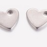 Подвеска Жетон 16 Сердечко 10,5*9,5*1,5мм цвет платины (Хирургическая сталь) Купить Подвеска Жетон 16 Сердечко 10,5*9,5*1,5мм цвет платины (Хирургическая сталь) с доставкой по России