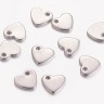 Подвеска Жетон 16 Сердечко 10,5*9,5*1,5мм цвет платины (Хирургическая сталь) Купить Подвеска Жетон 16 Сердечко 10,5*9,5*1,5мм цвет платины (Хирургическая сталь) с доставкой по России